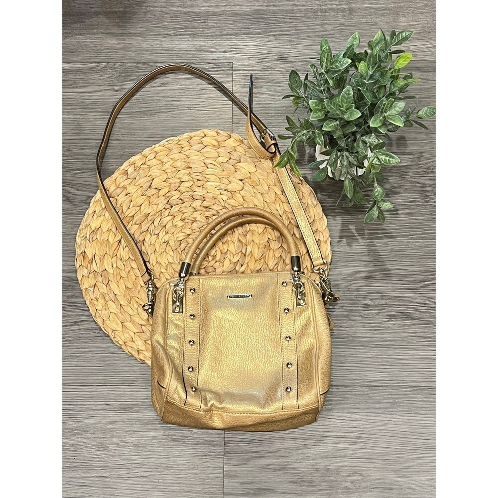 Rebecca Minkoff Cupid Metallic gold Satchel Crossbody Purse